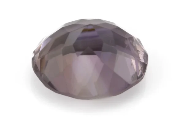 Amethyst Gemstone (Jamunia) 8.15 Carat - 8.95 Ratti Back View | Natural Oval-Cut Purple Gemstone