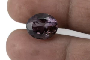 Amethyst Gemstone (Jamunia) 8.15 Carat - 8.95 Reference Size View | Natural Oval-Cut Purple Gemstone