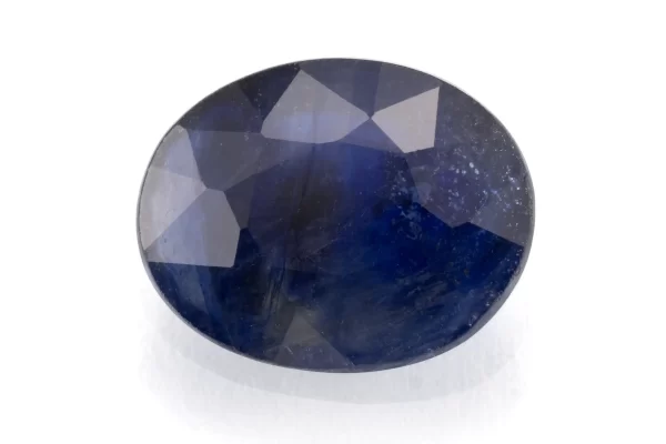 Blue Sapphire (Neelam) 5.69 Carat - 6.25 Ratti Front View | Oval Mix Cut Blue Gemstone