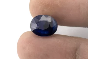 Blue Sapphire (Neelam) 5.69 Carat - 6.25 Ratti Size Reference | Oval Mix Cut Blue Gemstone