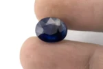Blue Sapphire (Neelam) 5.69 Carat - 6.25 Ratti Size Reference | Oval Mix Cut Blue Gemstone