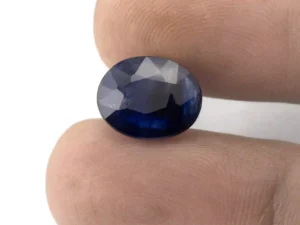 Blue Sapphire (Neelam) 5.69 Carat - 6.25 Ratti Size Reference | Oval Mix Cut Blue Gemstone