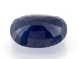 Blue Sapphire (Neelam) 5.70 Carat - 6.26 Ratti Back View | Oval Mix-Cut Blue Gemstone