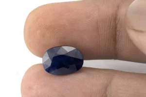 Blue Sapphire (Neelam) 5.70 Carat - 6.26 Ratti Size Refference | Oval Mix-Cut Blue Gemstone