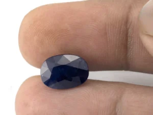 Blue Sapphire (Neelam) 5.70 Carat - 6.26 Ratti Size Refference | Oval Mix-Cut Blue Gemstone