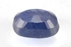 Blue Sapphire (Neelam) 6.25 Carat/6.87 Ratti - Back View