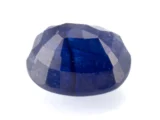 Blue Sapphire Gemstone (Neelam) 6.27 Carat - 6.89 Ratti Back View | Certified Oval Mix-Cut Blue Gemstone