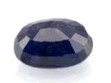 Blue Sapphire Gemstone (Neelam) 6.53 Carat - 7.18 Ratti Back View | Certified Oval Mix-Cut Blue Gemstone
