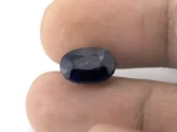 Blue Sapphire Gemstone (Neelam) 6.53 Carat - 7.18 Ratti Size Reference | Certified Oval Mix-Cut Blue Gemstone