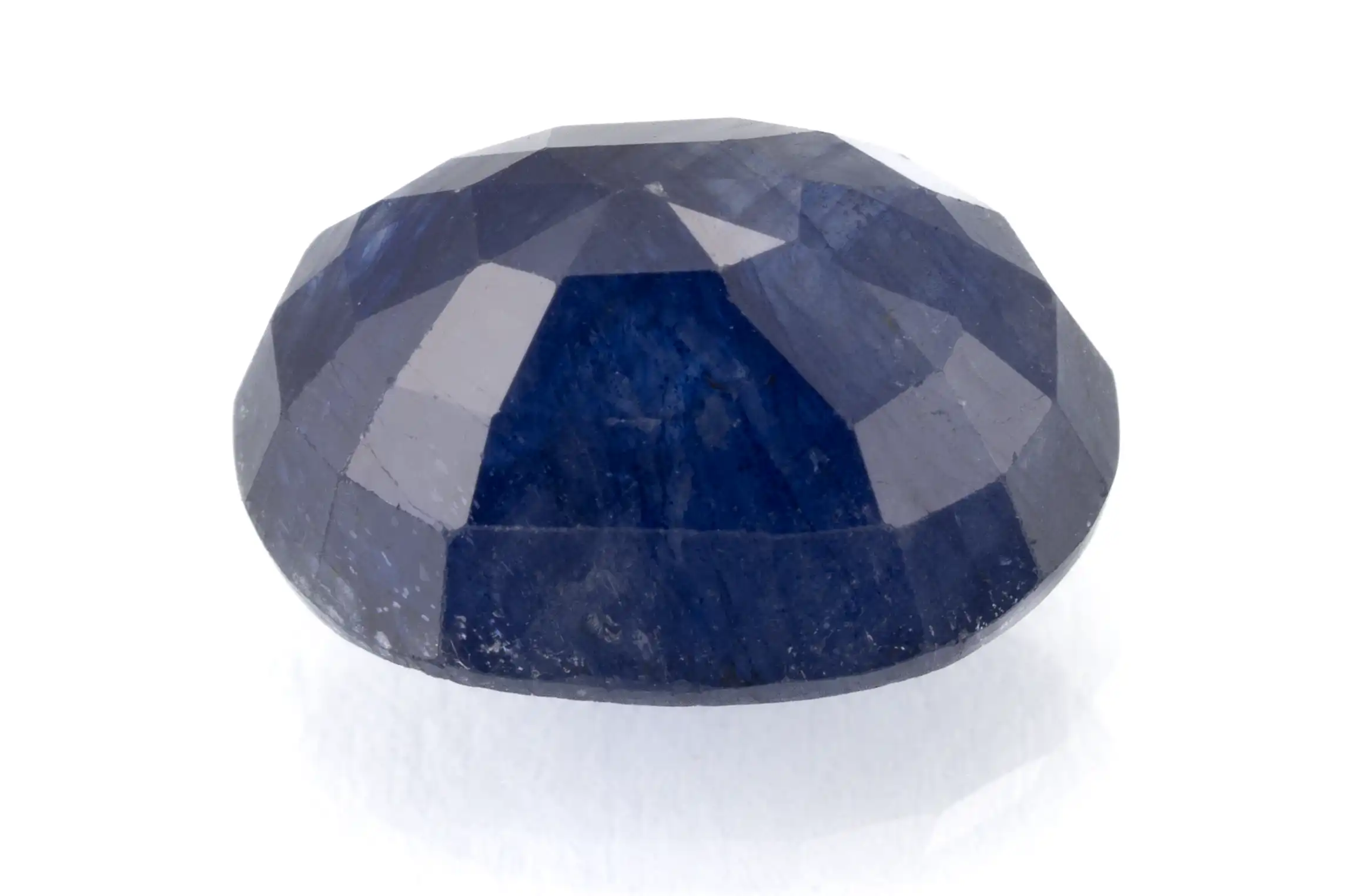 Blue Sapphire (Neelam) 6.96 Carat/7.65 Ratti - Back View