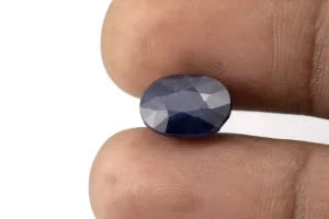 Blue Sapphire (Neelam) 6.96 Carat/7.65 Ratti - Size Reference