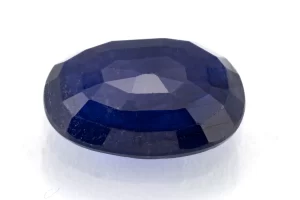 Blue Sapphire Gemstone (NeeBlue Sapphire Gemstone (Neelam) 7.90 Carat - 8.68 Ratti Back View | Certified Oval Mix-Cut Blue Gemstonelam) 7.90 Carat - 8.68 Ratti Back View | Natural Oval-Cut Blue Gemstone