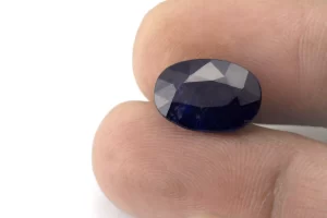 Blue Sapphire Gemstone (Neelam) 7.90 Carat - 8.68 Ratti Size Reference | Certified Oval Mix-Cut Blue Gemstone