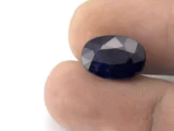 Blue Sapphire Gemstone (Neelam) 7.90 Carat - 8.68 Ratti Size Reference | Certified Oval Mix-Cut Blue Gemstone