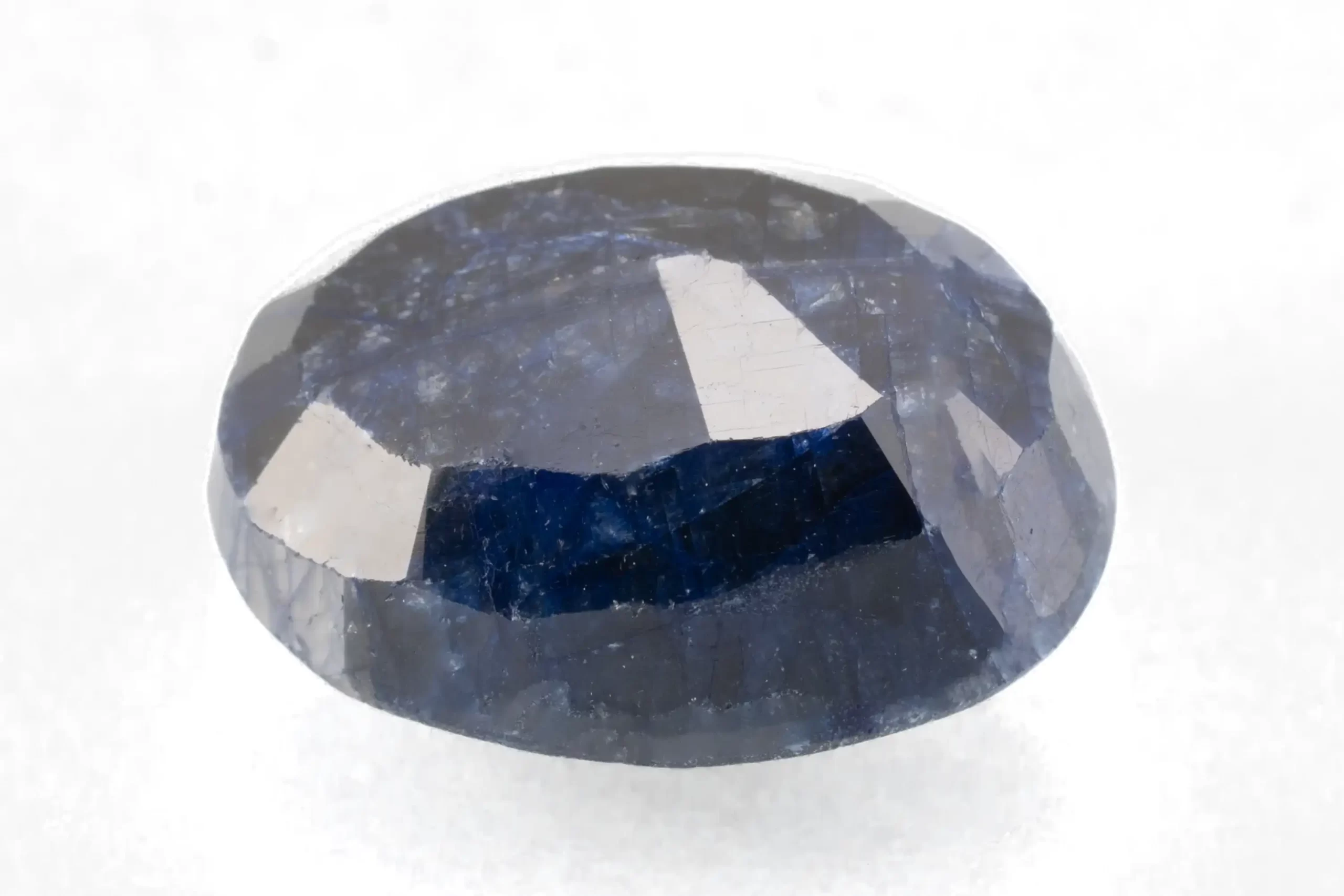 Blue Sapphire (Neelam) 8.00 Carat/8.79 Ratti - Back View