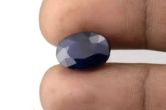 Blue Sapphire (Neelam) 8.01 Carat - Size Reference