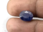 Blue Sapphire (Neelam) 8.73 Carat - 9.59 Ratti Size Reference | Certified Bangkok Gemstone