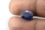 Blue Sapphire (Neelam) 8.73 Carat - 9.59 Ratti Size Reference | Certified Bangkok Gemstone
