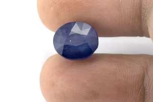 Blue Sapphire (Neelam) 8.79 Carat - 9.66 Ratti Size Reference | Certified Bangkok Blue Gemstone