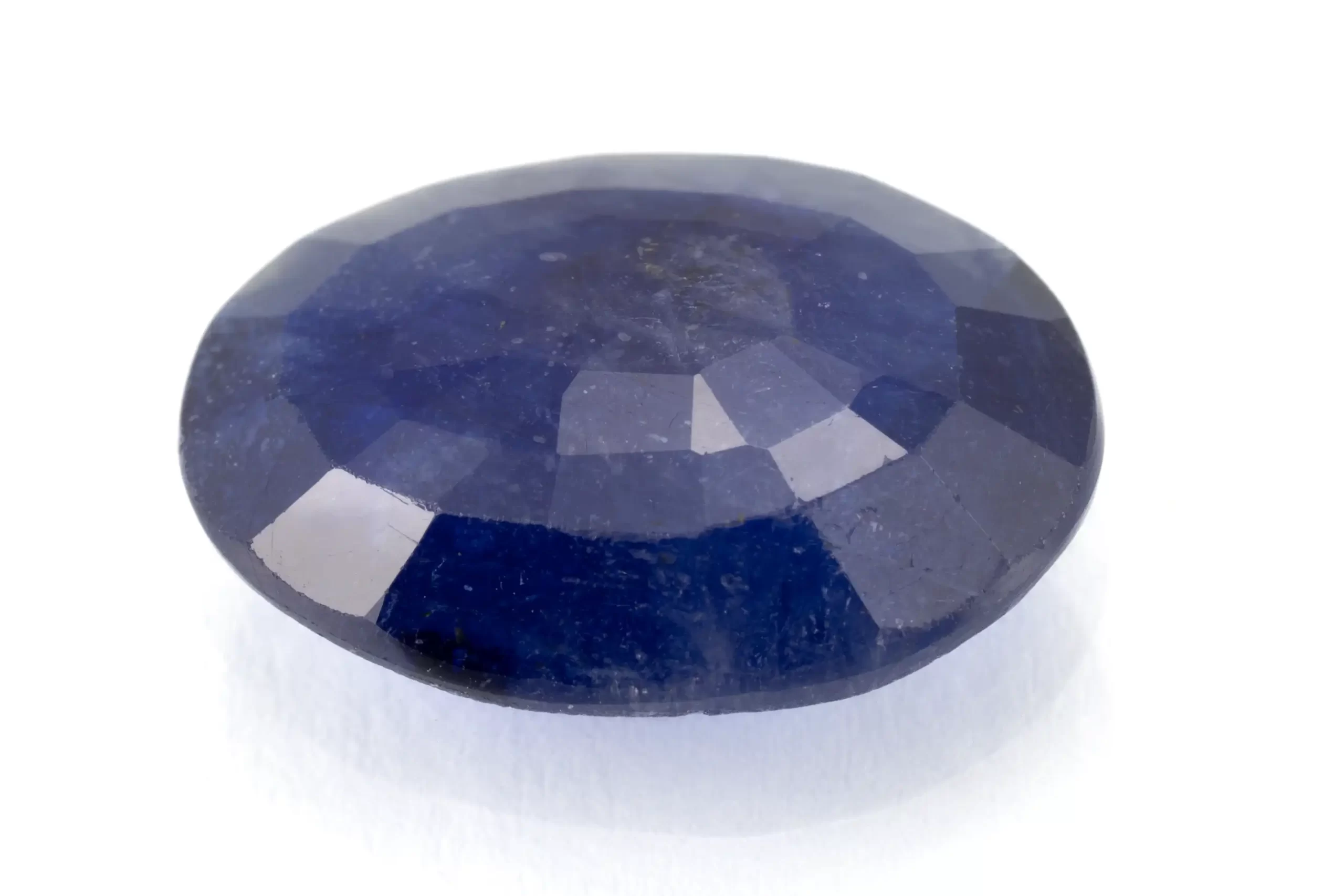 Blue Sapphire (Neelam) 9.16 Carat/10.07 Ratti - Back View