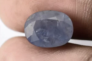 Stunning Natural Blue Sapphire (Neelam) 9.40 Carat/10.33 Ratti - Size Reference