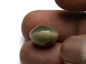 Catseye (Lahsuniya) 11.10 Carat/12.20 Ratti - Size Reference