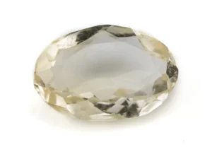 Citrine Stone 1.85 Carat - 2.03 Ratti Sunela, lab-certified vibrant yellow Oval Cut gemstone