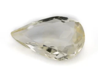 Citrine Stone 4.50 Carat - 4.94 Ratti Sunela, lab-certified vibrant yellow Pearl Drop Cut gemstone