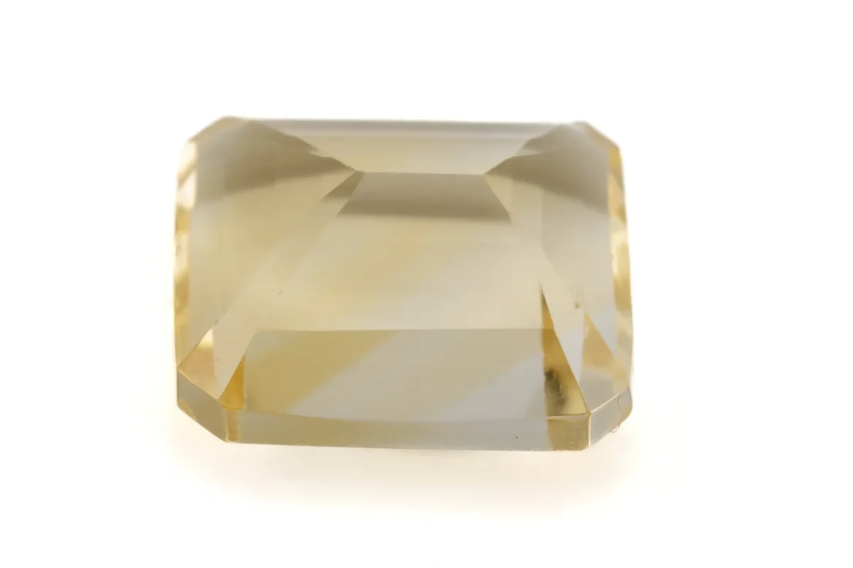Stunning Natural Citrine (Sunela) 4.60 Carat/5.05 Ratti - Back View