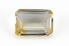 Natural Citrine (Sunela) 4.65 Carat - 5.11 Ratti, lab-certified vibrant yellow Octagon Step Cut gemstone