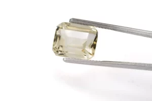 Stunning Natural Citrine (Sunela) 5.35 Carat/5.88 Ratti - Side View