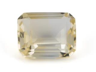 Citrine Stone 5.90 Carat - 6.48 Ratti Sunela, lab-certified vibrant yellow Octagon Step Cut gemstone