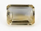Citrine Stone 6.05 Carat - 6.65 Ratti Sunela, lab-certified vibrant yellow Octagon Step Cut gemstone