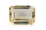 Citrine (Sunela) 6.10 Carat - 6.70 Ratti Sunela, lab-certified vibrant yellow Octagon Step Cut gemstone