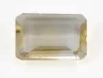 Citrine Stone 6.75 Carat - 7.42 Ratti Sunela, lab-certified vibrant yellow Octagon Step Cut gemstone
