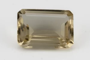 Citrine Stone 6.80 Carat - 7.47 Ratti Sunela, lab-certified vibrant yellow octagon cut gemstone