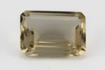 Citrine Stone 6.80 Carat - 7.47 Ratti Sunela, lab-certified vibrant yellow octagon cut gemstone