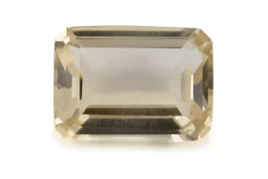 Citrine Stone 6.85 Carat - 7.53 Ratti Sunela, lab-certified vibrant yellow Octagon Step Cut gemstone