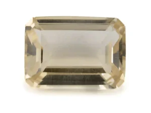 Citrine Stone 6.85 Carat - 7.53 Ratti Sunela, lab-certified vibrant yellow Octagon Step Cut gemstone