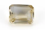 Citrine Stone 6.90 Carat - 7.58 Ratti Sunela, lab-certified vibrant yellow Octagon Step Cut gemstone