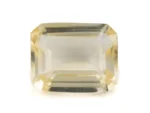 Citrine Stone 7.60 Carat - 8.35 Ratti Sunela, lab-certified vibrant yellow Octagon Step Cut gemstone