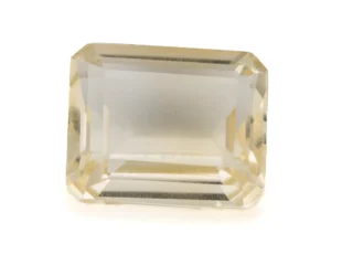Citrine Stone 7.85 Carat - 8.63 Ratti Sunela, lab-certified vibrant yellow Octagon Step Cut gemstone