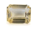 Citrine Stone 8.65 Carat - 9.50 Ratti Sunela, lab-certified vibrant yellow Octagon Step Cut gemstone