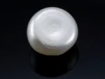 Radiant Cultured Pearl 5.83 Carat / 6.41 Ratti - Round Cut - Back View