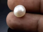 Radiant Cultured Pearl 5.83 Carat / 6.41 Ratti - Round Cut - Size Reference