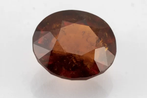 Hessonite (Gomed) 12.11 Carat / 13.31 Ratti - Front View