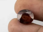 Hessonite (Gomed) 12.11 Carat / 13.31 Ratti - Size Reference