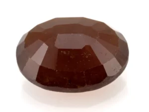 Hessonite (Gomed) 6.36 Carat / 6.99 Ratti - Back View