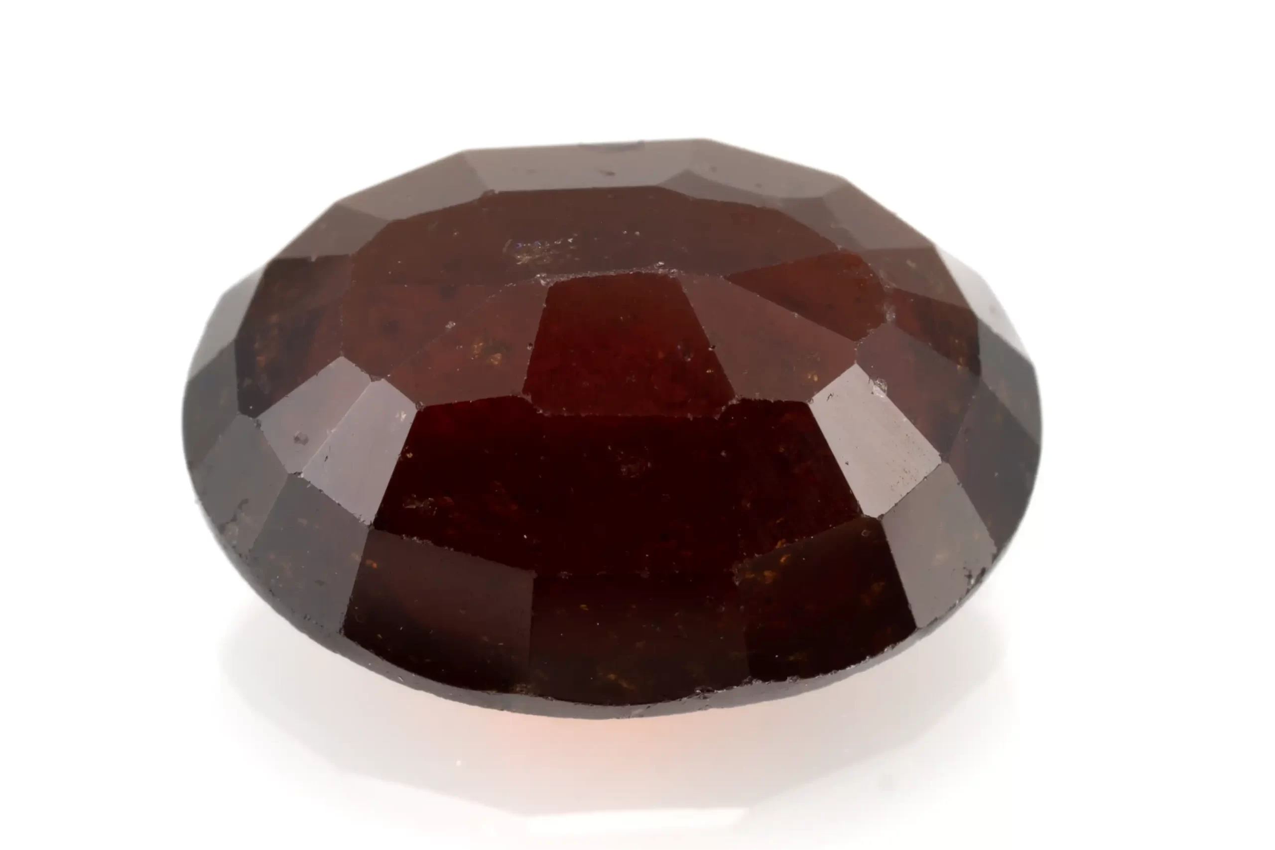 Hessonite (Gomed) 6.37 Carat - 7.00 Ratti - Back View