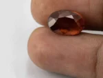 Hessonite (Gomed) 7.35 Carat / 8.08 Ratti - Size Reference